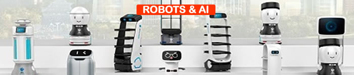 Robots for restaurants, hotels, industrial use and cleaning