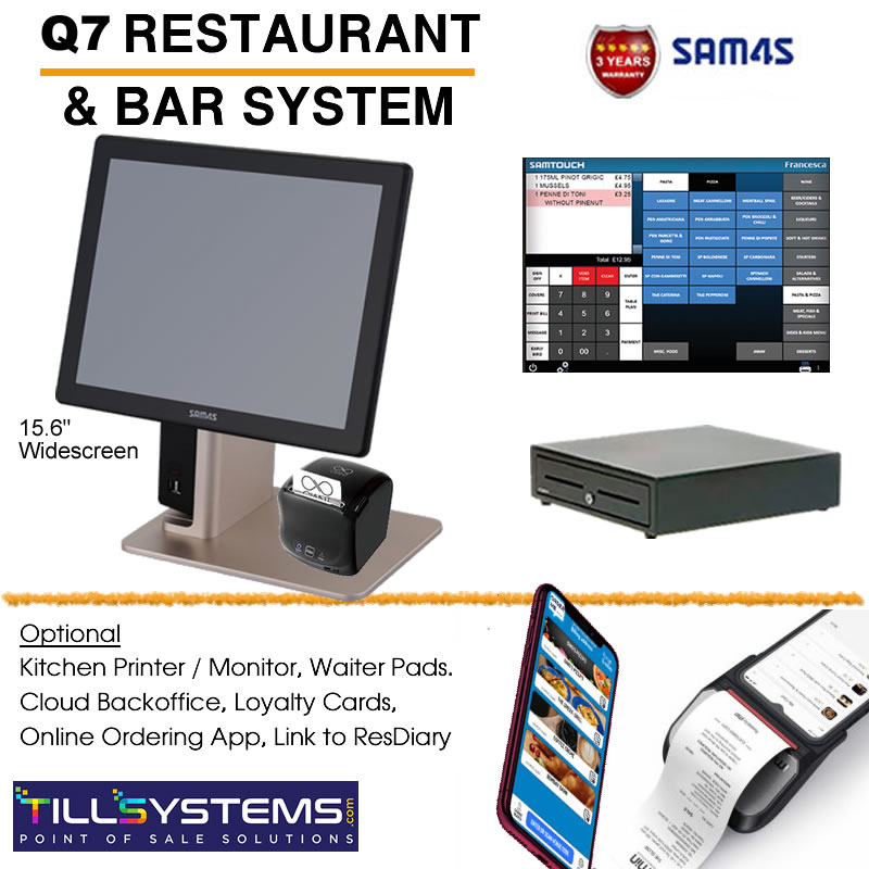 Sam4s Q7 Restaurant EPoS System